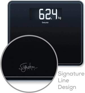 Весы напольные электронные Beurer GS-410-Signature-Line-Black 200 кг черные